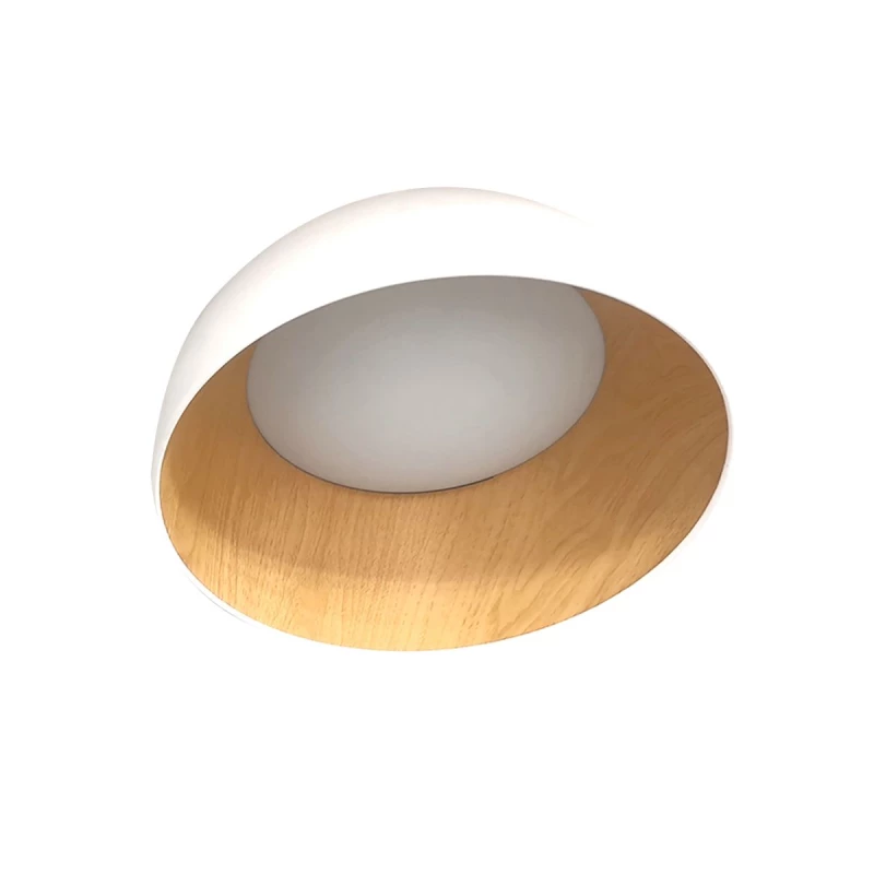 LED stropné osvetlenie TRENTO - 18W, 4000K (denná biela), 35cm, okrúhle, hnedé / biele