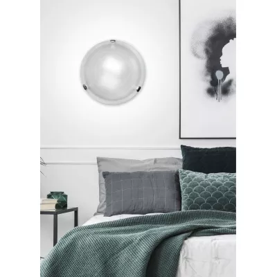 Nástenné / stropné LED osvetlenie WRAP - 12W, 4000K (denná biela), 30cm, okrúhle, biele