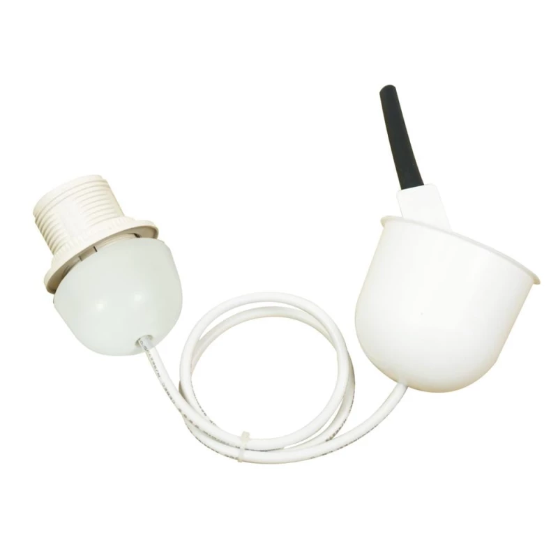 Plastový záves so stropnou krytkou FILODE - 1xE27, 60W, biely