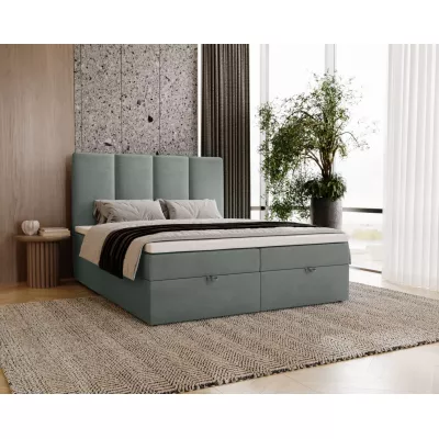 Kontinentálna jednolôžková posteľ 120x200 GLADE - šedá