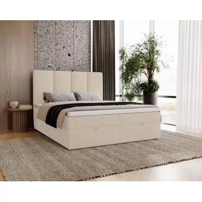 Kontinentálna jednolôžková posteľ 120x200 GLADE - vanilková