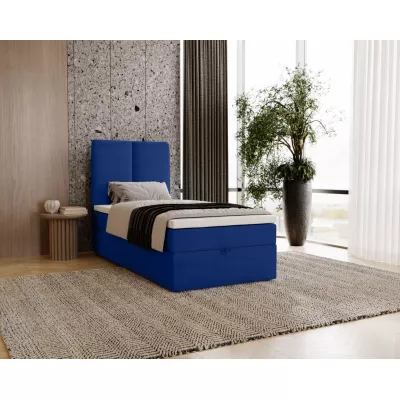 Kontinentálna jednolôžková posteľ 100x200 GLADE - tmavá modrá