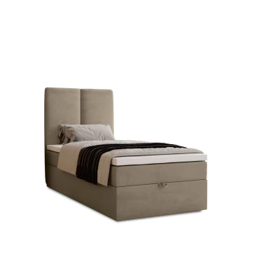Kontinentálna jednolôžková posteľ 100x200 GLADE - latte