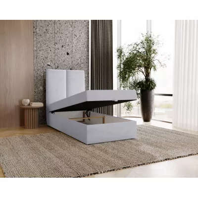 Kontinentálna jednolôžková posteľ 100x200 GLADE - svetlá hnedá