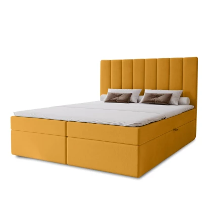 Hotelová manželská posteľ 180x200 GRETNA - medová + topper ZADARMO