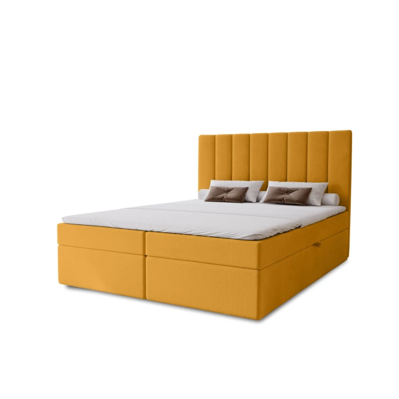 Hotelová manželská posteľ 180x200 GRETNA - medová + topper ZADARMO