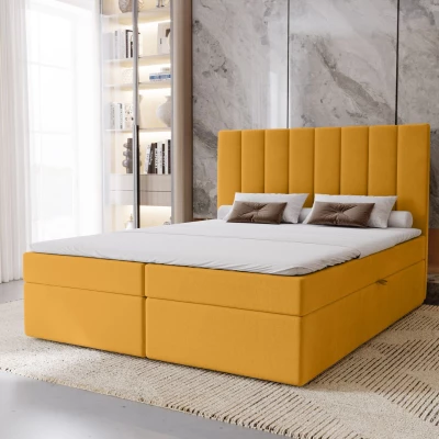 Hotelová manželská posteľ 180x200 GRETNA - medová + topper ZADARMO