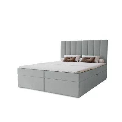 Hotelová manželská posteľ 180x200 GRETNA - platinová + topper ZADARMO
