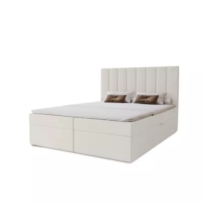 Hotelová manželská posteľ 180x200 GRETNA - biela + topper ZADARMO