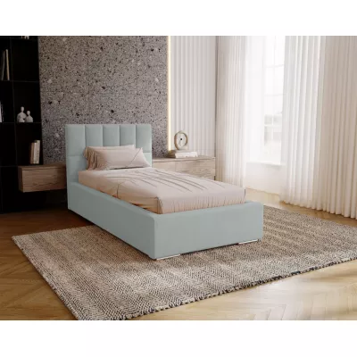Jednolôžková čalúnená posteľ 90x200 EMPORIA - popolavá