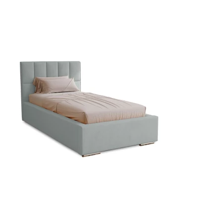 Jednolôžková čalúnená posteľ 90x200 EMPORIA - popolavá
