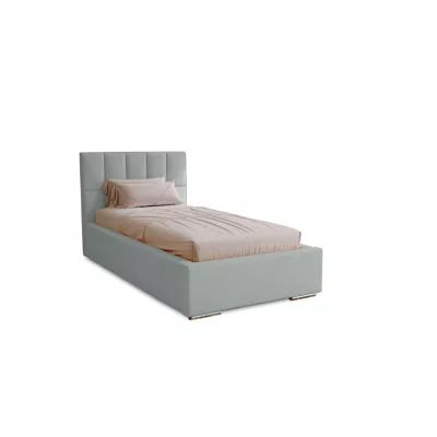 Jednolôžková čalúnená posteľ 90x200 EMPORIA - popolavá