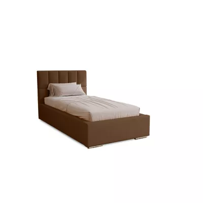 Jednolôžková čalúnená posteľ 90x200 EMPORIA - hnedá