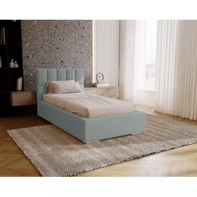 Jednolôžková čalúnená posteľ 90x200 EMPORIA - platinová