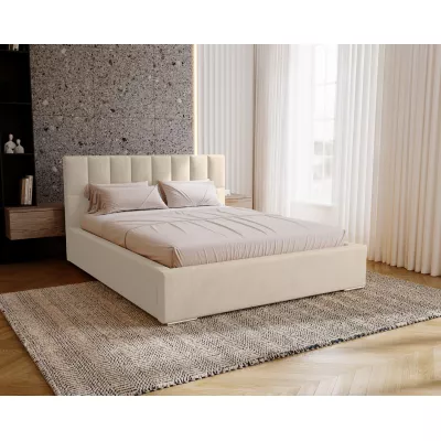 Jednolôžková čalúnená posteľ 120x200 EMPORIA - vanilková