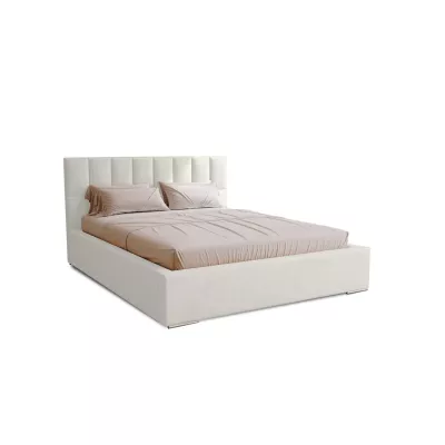 Jednolôžková čalúnená posteľ 120x200 EMPORIA - biela