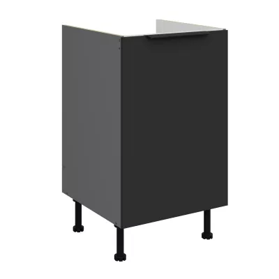 Dolná drezová skrinka LUNARA - šírka 50 cm, čierna / antracit