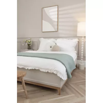 Manželská posteľ s úložným priestorom 160x200 ELLENSBURG - kašmír