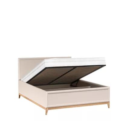 Manželská posteľ s úložným priestorom 160x200 ELLENSBURG - kašmír