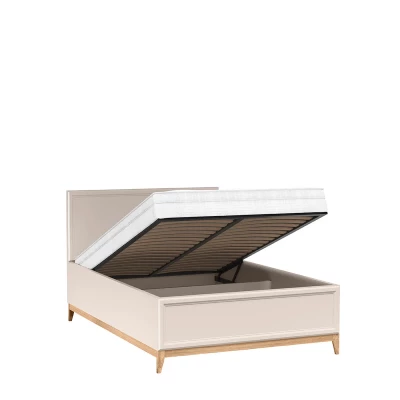 Manželská posteľ s úložným priestorom 140x200 ELLENSBURG - kašmír