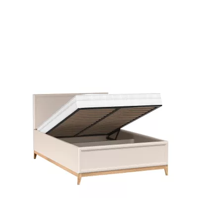 Manželská posteľ s úložným priestorom 140x200 ELLENSBURG - kašmír