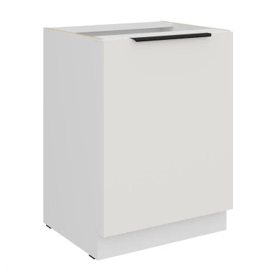 Dolná jednodverová skrinka LUNARA - šírka 60 cm, biela