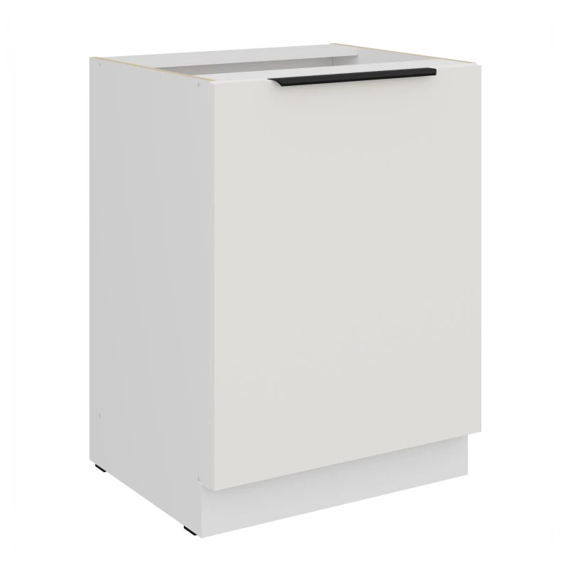 Dolná jednodverová skrinka LUNARA - šírka 60 cm, biela