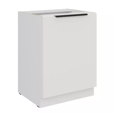 Dolná jednodverová skrinka LUNARA - šírka 60 cm, biela