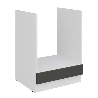 Sporáková skrinka LUNARA - šírka 60 cm, grafit/biela