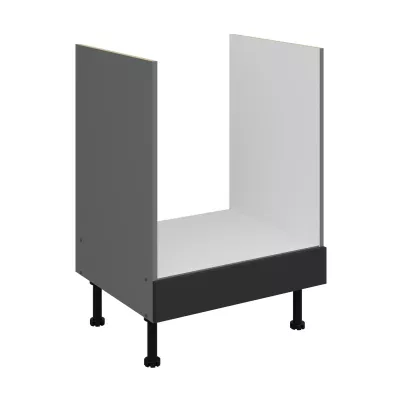 Sporáková skrinka LUNARA - šírka 60 cm, čierna / antracit