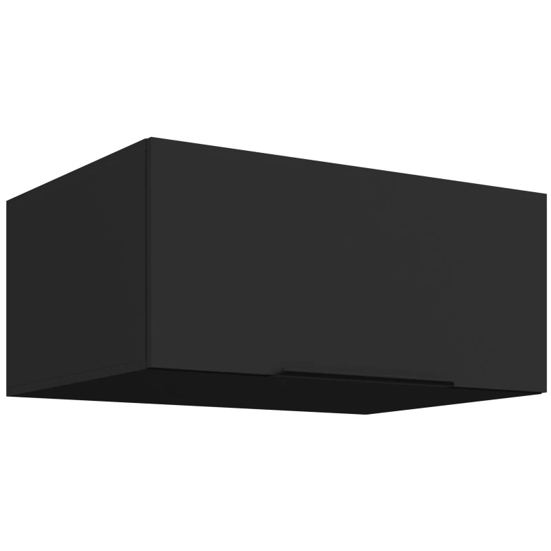 Hlboká digestorová skrinka LUNARA - šírka 80 cm, čierna