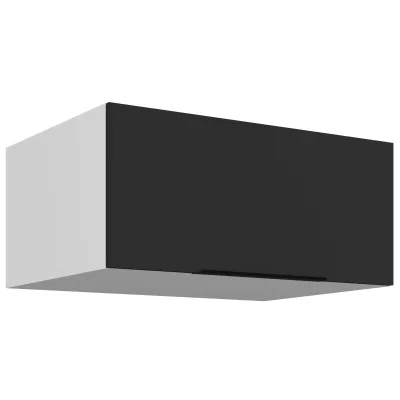 Hlboká digestorová skrinka LUNARA - šírka 80 cm, čierna / biela