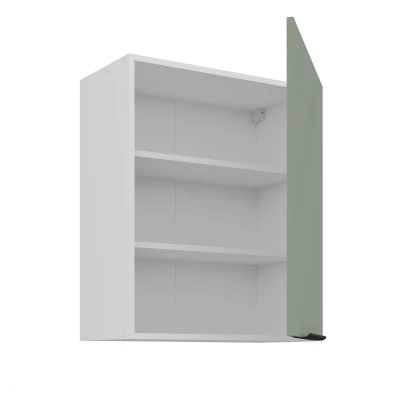 Horná kuchynská skrinka LUNARA - šírka 60 cm, zelená / biela