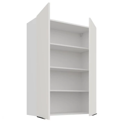Vysoká horná kuchynská skrinka LUNARA - šírka 80 cm, biela