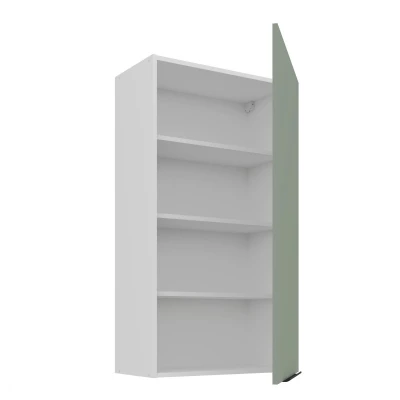 Vysoká horná kuchynská skrinka LUNARA - šírka 60 cm, zelená/biela