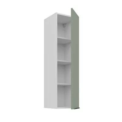 Vysoká horná kuchynská skrinka LUNARA - šírka 30 cm, zelená / biela