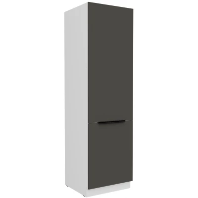 Potravinová skriňa LUNARA - šírka 60 cm, grafit / biela