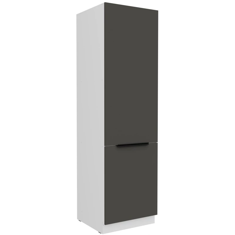 Potravinová skriňa LUNARA - šírka 60 cm, grafit / biela
