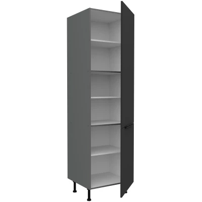 Potravinová skriňa LUNARA - šírka 60 cm, čierna / antracit