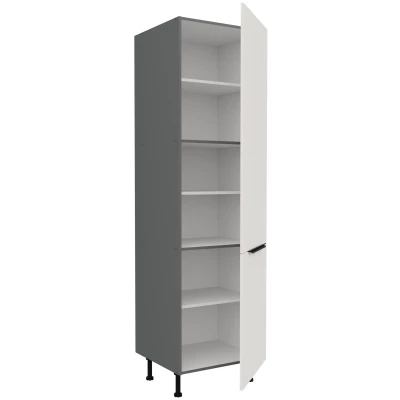 Potravinová skriňa LUNARA - šírka 60 cm, biela / antracit