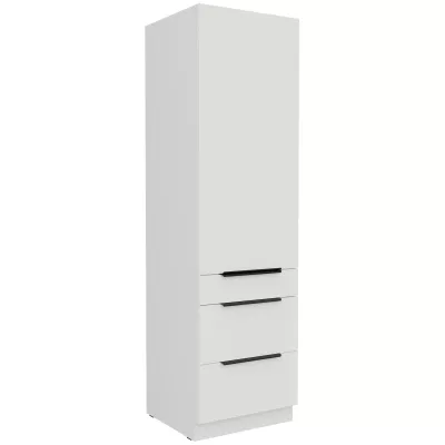 Potravinová skriňa so šuplíkmi LUNARA - šírka 60 cm, biela