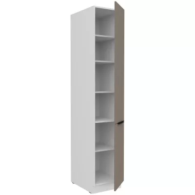 Potravinová skriňa LUNARA - šírka 40 cm, tmavo béžová / biela