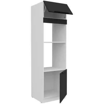 Skriňa na vstavané spotrebiče LUNARA - šírka 60 cm, čierna / biela