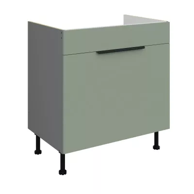 Dolná skrinka na drez LUNARA - šírka 80 cm, zelená / antracit