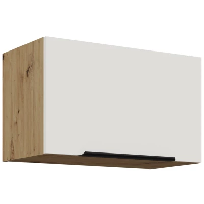 Digestorová skrinka LUNARA - šírka 60 cm, biela / dub artisan