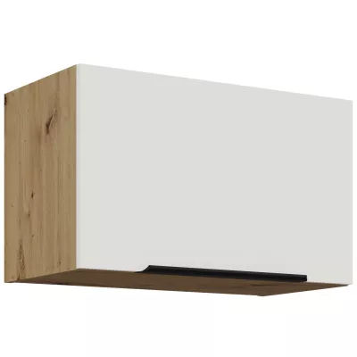 Digestorová skrinka LUNARA - šírka 60 cm, biela / dub artisan