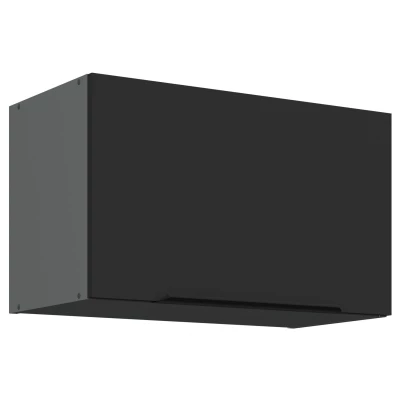 Digestorová skrinka LUNARA - šírka 60 cm, čierna / antracit