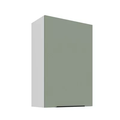 Vysoká horná skrinka LUNARA - šírka 60 cm, zelená / biela