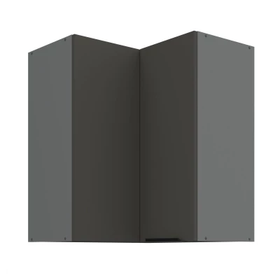 Horná rohová skrinka LUNARA 2 - 60x60 cm, grafit/antracit