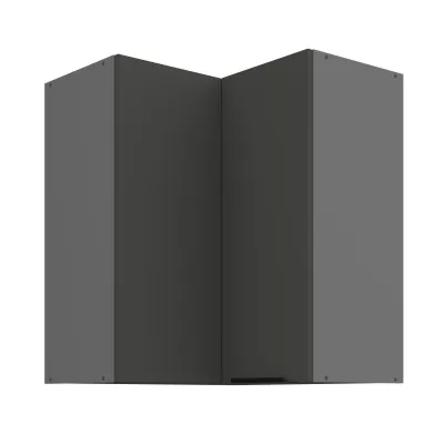 Horná rohová skrinka LUNARA 2 - 60x60 cm, grafit/antracit